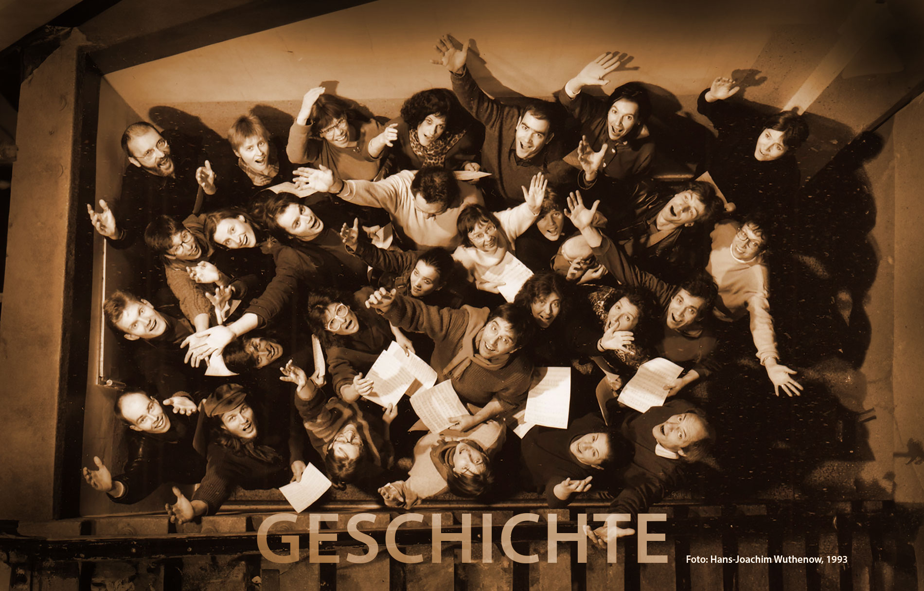 conforza kreuzberg im Treppenhaus 1993